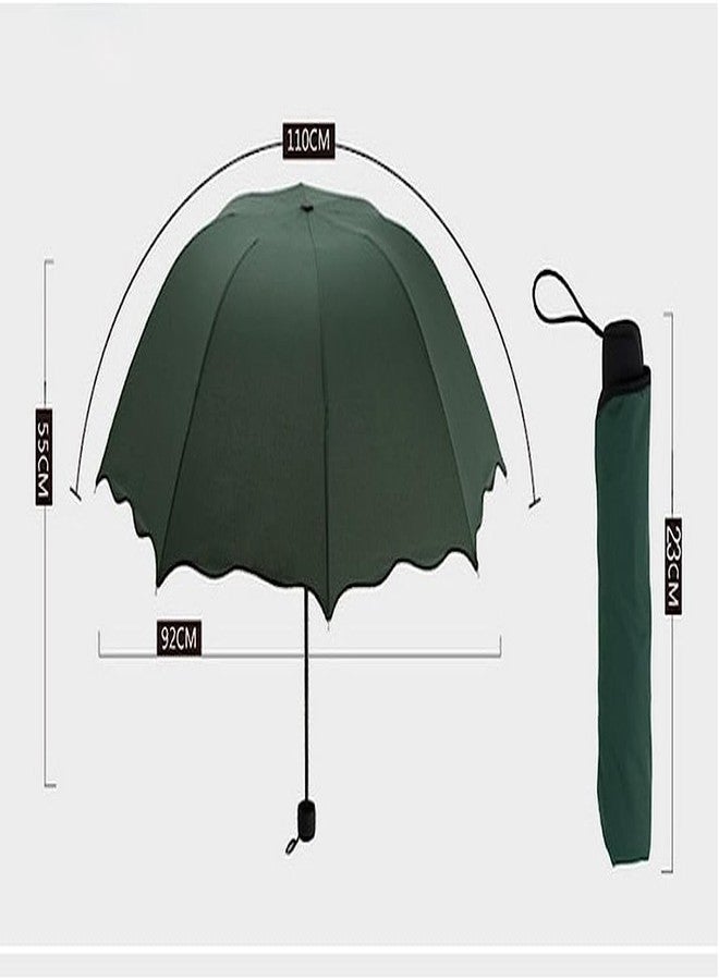 BLINE Magic Umbrella Compact Umbrella Women Umbrella A Creative Magical Umbrella of Blooming Flowers Design (Multicolor, Pack of 1) - Image 5
